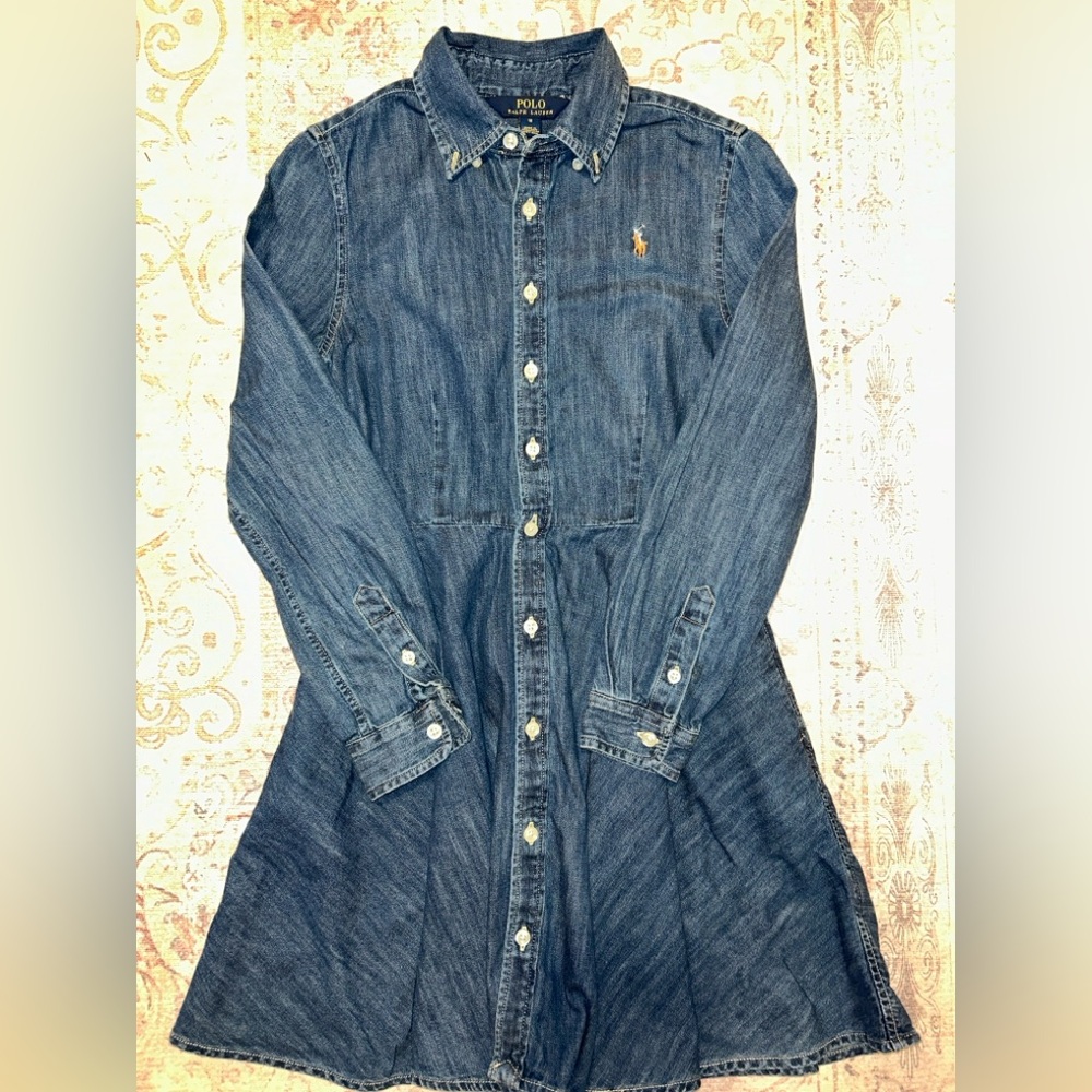Polo Ralph Lauren Denim Shirtdress (Size 10)
